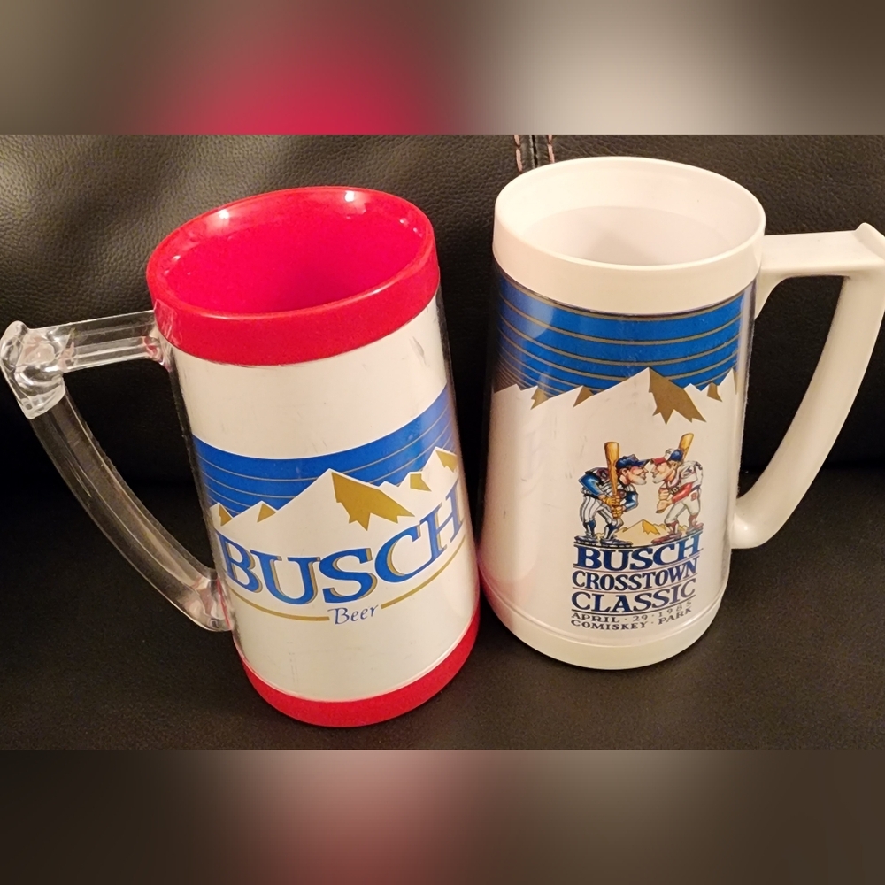 Vintage Chicago White Sox Busch Beer and Crosstown Classic Mugs